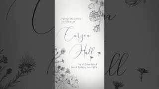 Wow guests with a Vintage Floral Illustrated Wedding Invitation Video
