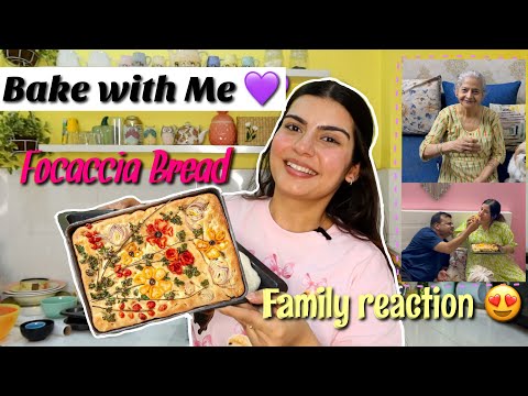 Bake With Me ❤️🧑🏻‍🍳 Focaccia Bread Recipe 🥖 & QnA | Family Reaction 😍 | Yashita Rai