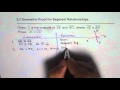Segment Relationships and Proofs