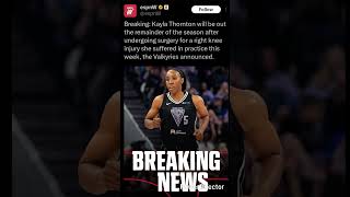 KT OUT!!! #basketball #warriornation #valkyries #wnba #nba #womensbasketball #nbabasketball #GSV