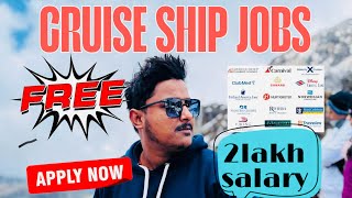 New Hiring In Cruise Ship🚢 | processof Joining Cruise ship jobs in 30 Days
