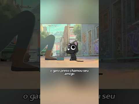 🐾 Amizade Inesperada: O Gato Preto e o Bulldog Curam um ao Outro 💖 #anime