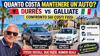 Costi auto   confronto Italia   Albania
