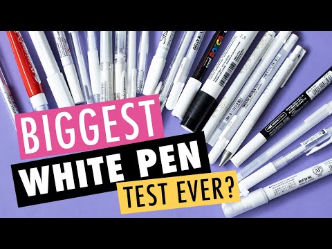 BEST & WORST WHITE PENS - Biggest white pen test EVER!...