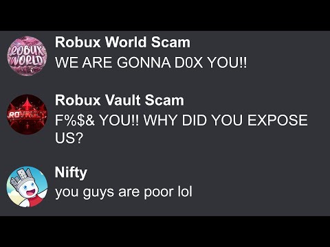 Robux Scam Servers Are Threatening To Expose Me, So I Trolled Them Even More!
