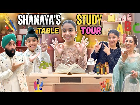 Shanaya’s Study Table Tour | Ramneek Singh 1313 | RS 1313 VLOGS