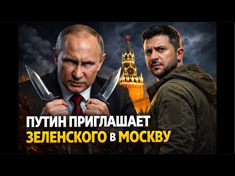 ПУТИН ОПЯТЬ ПРИГЛАШАЕТ ЗЕЛЕНСКОГО В МОСКВУ НА ПЕРЕГОВОРЫ