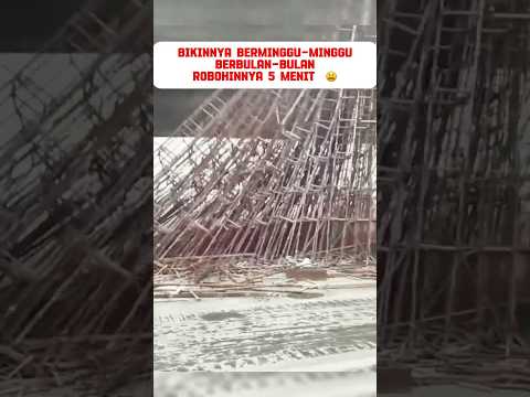 Pondasi Bambu? #automobile #hitachizaxisbelahjalan #excavator #alatberatterbesar #mining #building
