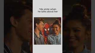 His Smile When He Talks About Her 😍❤️ #Tomdaya #TomHolland #Zendaya