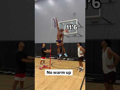 He touched 12 feet
