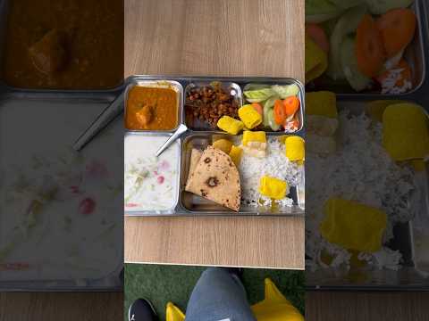 Office ka unlimited food || Lunch ki Thali 🥗 #healthy #food #office #vlog #shorts