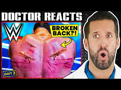 ER Doctor REACTS to MOST Painful WWE Injuries #3