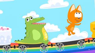 Colored Balloons and Choo-Choo Train | Kote Kitty Songs for Babies