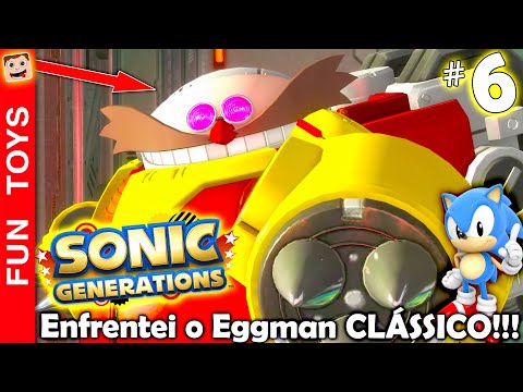 Sonic Generations Remastered #06 🔵 Lutei com o 1º BOSS do JOGO! Um Robô GIGANTE do Eggman CLÁSSICO!!