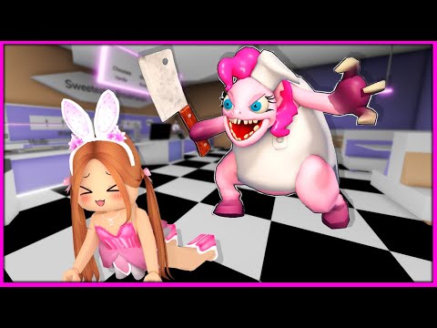 PEMBE CANAVAR AT 🦄  ROBLOX SCARY MY LITTLE PONY FACTORY! KÜBRA NİSA