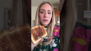 My grandma taught me this! #lifehack #toast #burnttoast