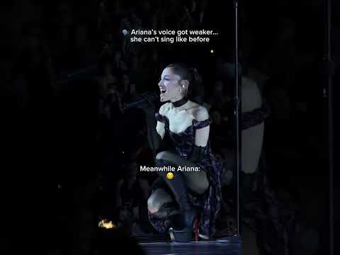 Is Ariana Grande's Voice Getting Weaker?🤔 #shorts
