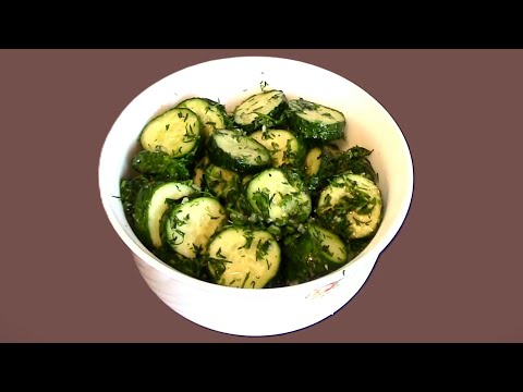 Малосольные огурчики за 5 минут, очень вкусно.