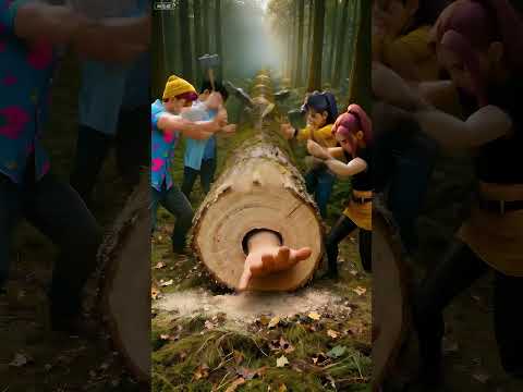 rescue Jesus from large log Rumi x Zoey x Mira - K pop Demon Hunters #jesus #kpop