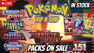 LIVE Pokemon RIP N SHIP! MEGA DREAM IN STCOK + PACKS ON SALE!