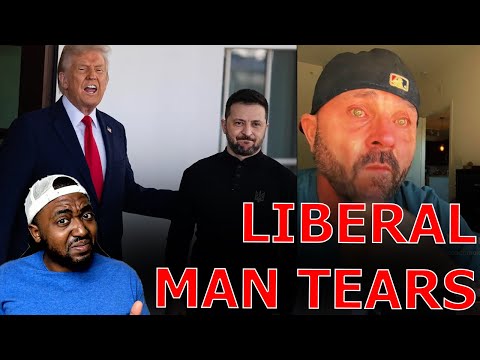 Liberal Man BREAKS DOWN IN TEARS OVER President Trump & JD Vance Kicking Zelenskyy OUT White House!