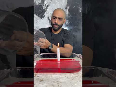 What Happens When Fire Meets Red Liquid #CandleMagic #ScienceMystery #VisualExperiment