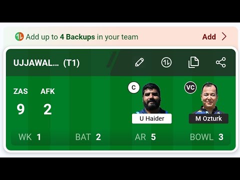 ZAS Vs AFK Dream11 Prediction | ZAS Vs AFK Dream11 Team | ZAS Vs AFK Dream11 Prediction Today Match