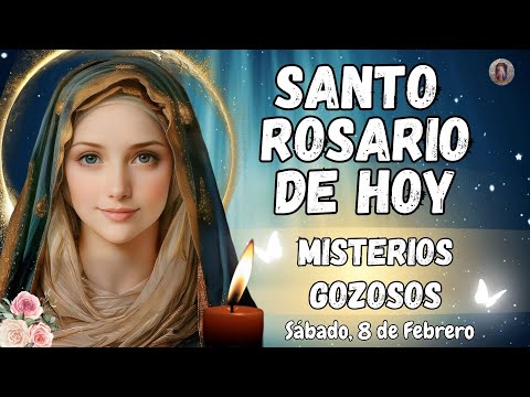 SANTO ROSARIO CORTO📿 DE HOY. MISTERIOS GOZOSOS. SÁBADO, 8 DE FEBRERO. #rosario