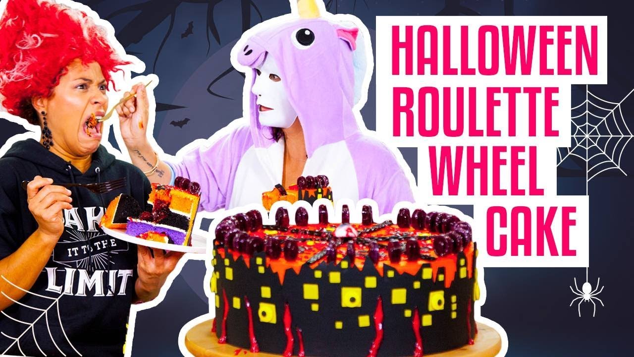 How To Make A GROSS-Tacular Surprise Inside HALLOWEEN ROULETTE CAKE How To Cake It