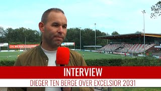 Screenshot van video Dieger ten Berge over project Excelsior 2031: "Een beeld schetsen van hoe Excelsior'31 ervoor staat"