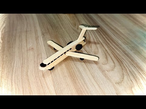 Plane craft | How to make plane with popsicle stick | Wooden stick crafts | Diy art and craft ideas.