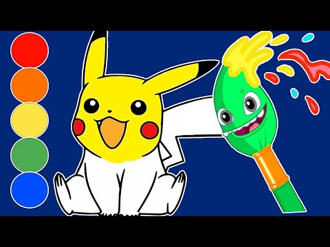 Pokémon Detective Pikachu | Learn Magic Colors | Groovy The Martian Educational videos