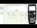 Solving Systems of Equations