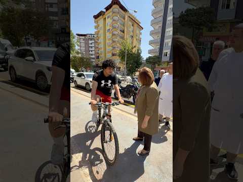 100 binden fazla bisiklet dağıttık, 100 km bisiklet yolu yaptık…