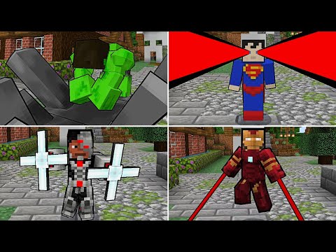 INCREÍBLE Addon de Heroes para Minecraft PE || Avengers vs Justice League MCPE | MAPA |