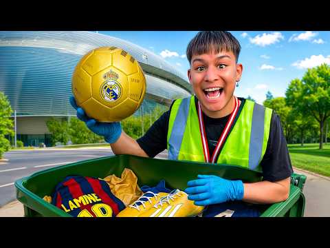 BUSQUÉ EN LAS BASURAS DE LOS ESTADIOS PRODUCTOS DE FUTBOL.. *Real Madrid, Atlético..*
