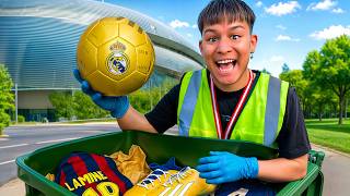 BUSQUÉ EN LAS BASURAS DE LOS ESTADIOS PRODUCTOS DE FUTBOL.. *Real Madrid, Atlético..*