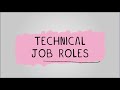 Technical Job Roles in the Media Industry