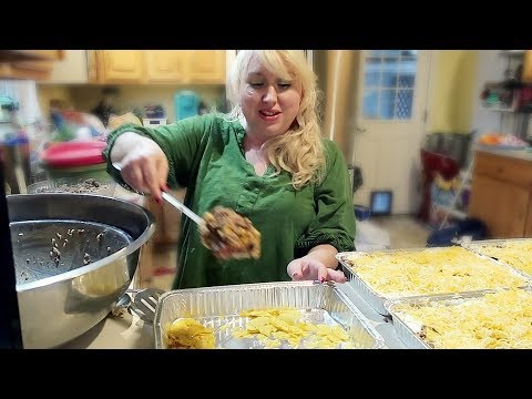 How to Cook 40 FREEZER MEALS for New Moms in ONE Evening!!
