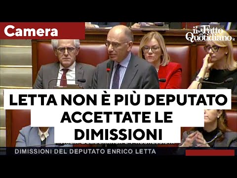 Enrico Letta non è più parlamentare: la Camera accoglie le dimissioni. L'addio del deputato Pd