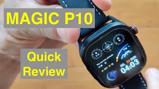 KOSPET MAGIC P10 Square AMOLED Always-On IP69 BT Call GPS Smartwatch: Quick Overview
