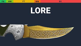 Falchion Knife Lore Wear Preview