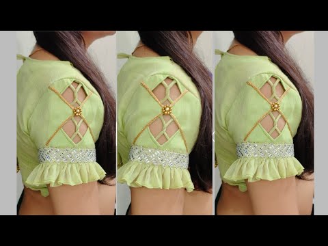 Stylish sleeve design cutting and stiching