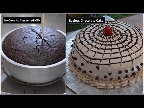 कढ़ाई में बनाये चॉकलेट केक और देखे की कैसे करनी है उसकी icing | Chocolate Cake Base With Icing Recipe