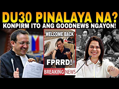 ITO ANG GOODNEWS MULA SA 1CC FlNALLY DU30 PlNALAYÁ NA? ATTY VP SARA HARAPANG PINAHIYA ANG PALASYO?