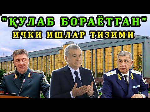 "ҚУЛАБ БОРАЁТГАН" ИЧКИ ИШЛАР ТИЗИМИ