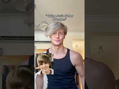 Trying out Justin Bieber hairstyles, lmk your favorite