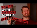 Effective Article Writing Strategies
