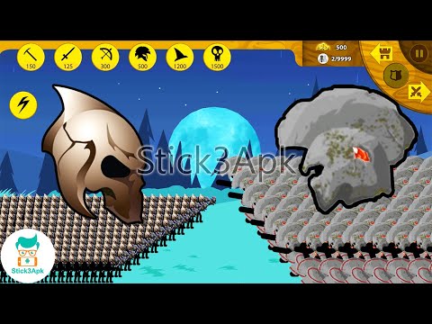 EPIC ARMY STICKMAN BOSS VS ZOMBIE STONE GIANT BOSS | Stick War Legacy Mod | Stick3Apk