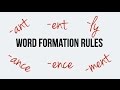 Exploring English Word Formation with Suffixes